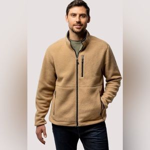 Free Country Camel Men's Signature Sherpa Jacket Size Medium 38-40